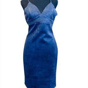 Sexy Navy Blue V-Neck Strappy Mini Dress (NWOT)